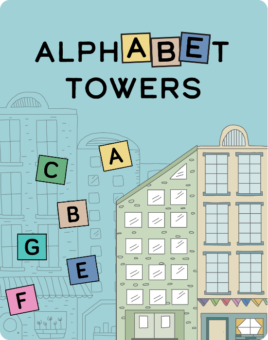 Stack the letters of the musical alphabet forward, backward, and in skips!