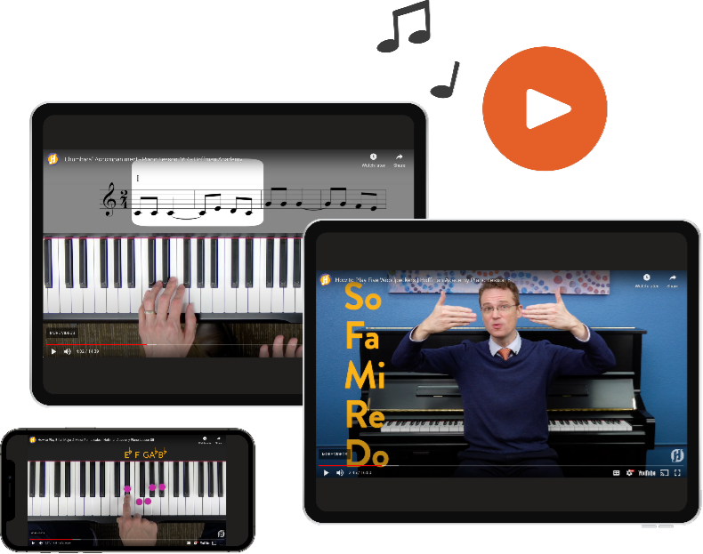 300+ Free Online Piano Lessons for Smart Devices.